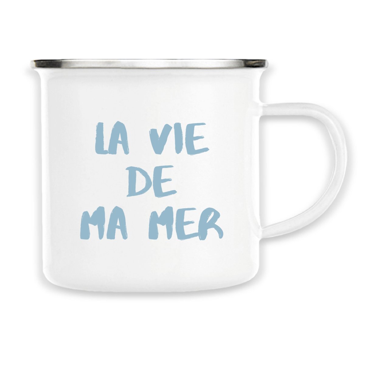 Mug émaillé La vie de ma MER